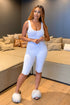 Basic Tank Skinny Midi Romper - White - KNOWSTYLE - EDGE - EDGEONLINESTORE